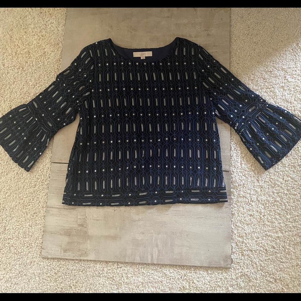Loft Bell Sleeve Top